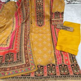 Radiant Yellow Kurti with Pant and Dupatta Set